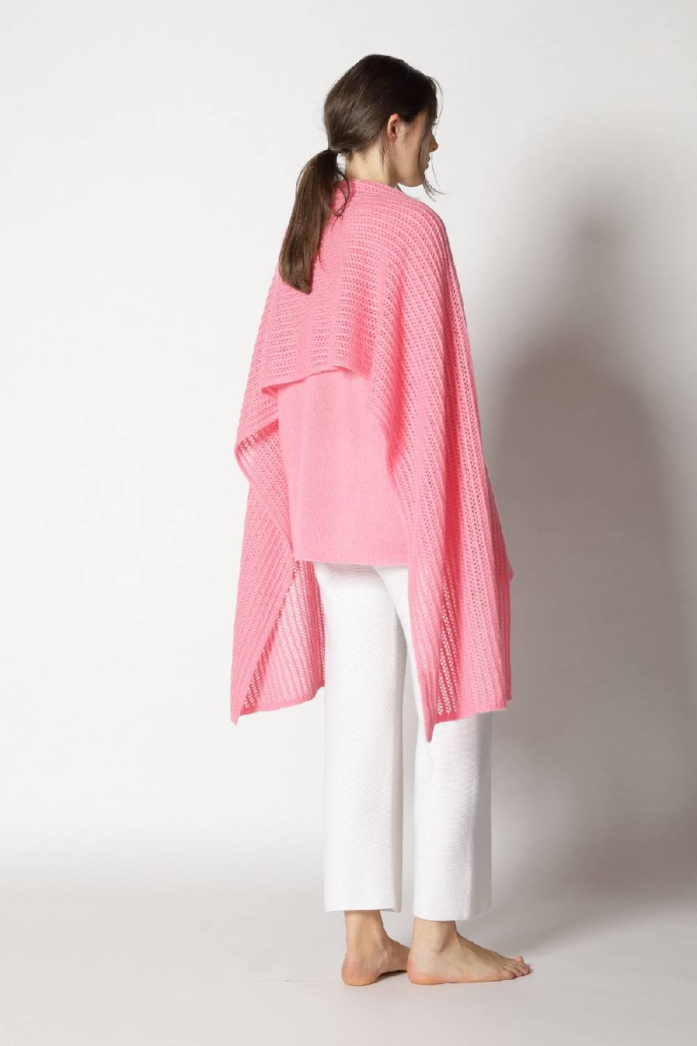 Sminfinity fluffy airy plaid + fluffy airy V neck + garter cropped pants Fabrik Onlineshop