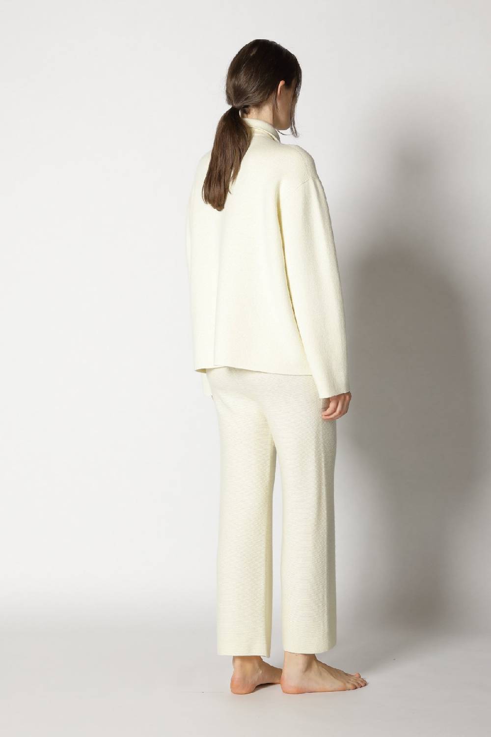 Sminfinity doubleface shirtjacket + garter cropped pants Online Shopping