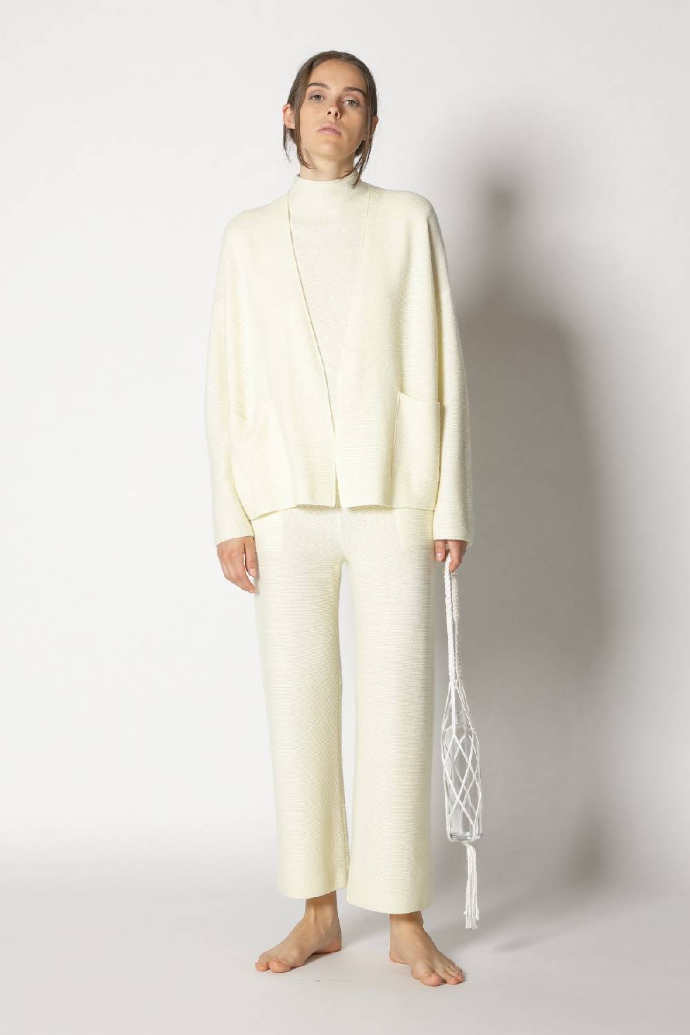 Sminfinity garter jacket + garter top + garter cropped pants Black Friday
