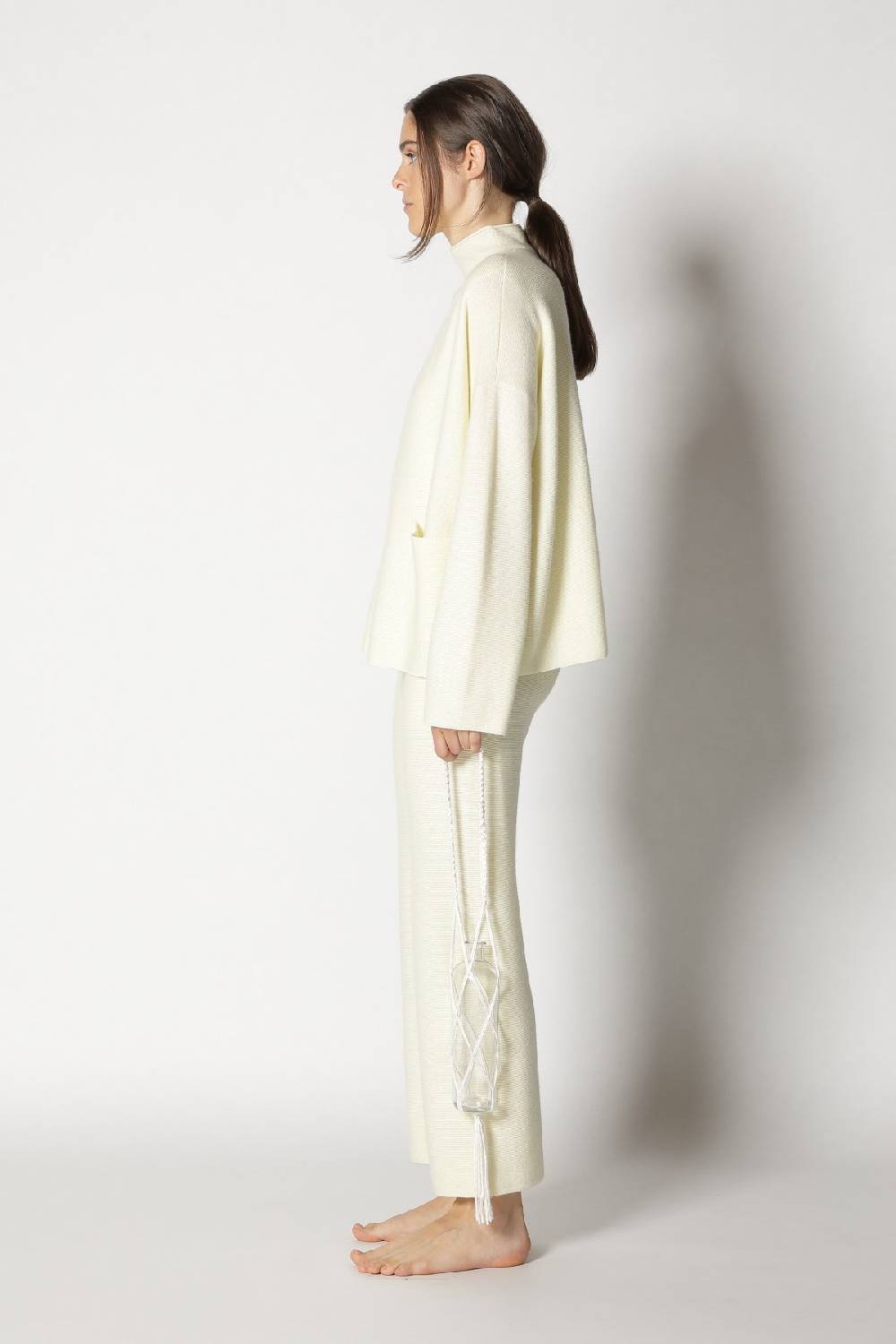 Sminfinity garter jacket + garter top + garter cropped pants Black Friday