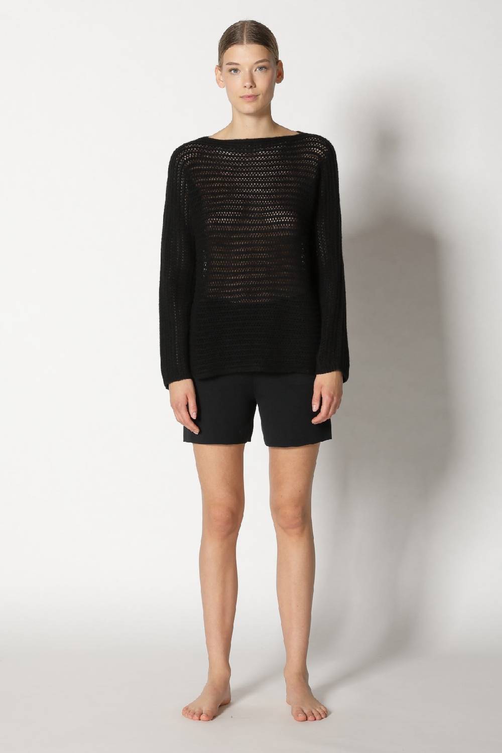 Sminfinity blurry airy boatneck + comfy shorts Neueste Stile