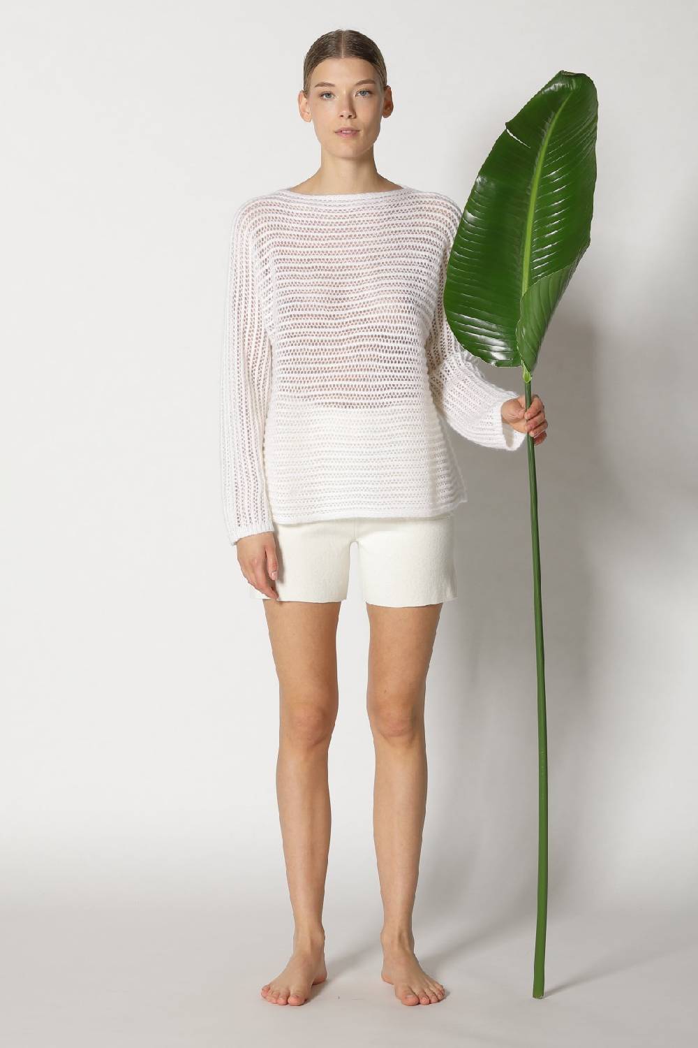 Sminfinity blurry airy boatneck + comfy shorts Neueste Stile