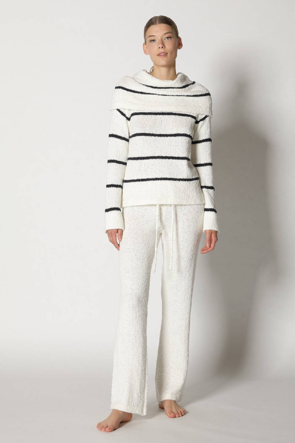 Sminfinity terry tropic stripe drape jumper + terry tropic pants Nur für heute