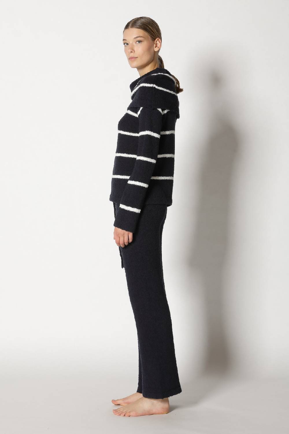 Sminfinity terry tropic stripe drape jumper + terry tropic pants Super Rabatt