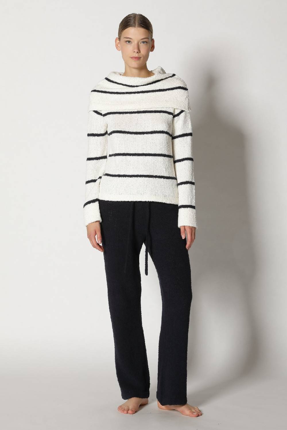 Sminfinity terry tropic stripe drape jumper + terry tropic pants Super Rabatt