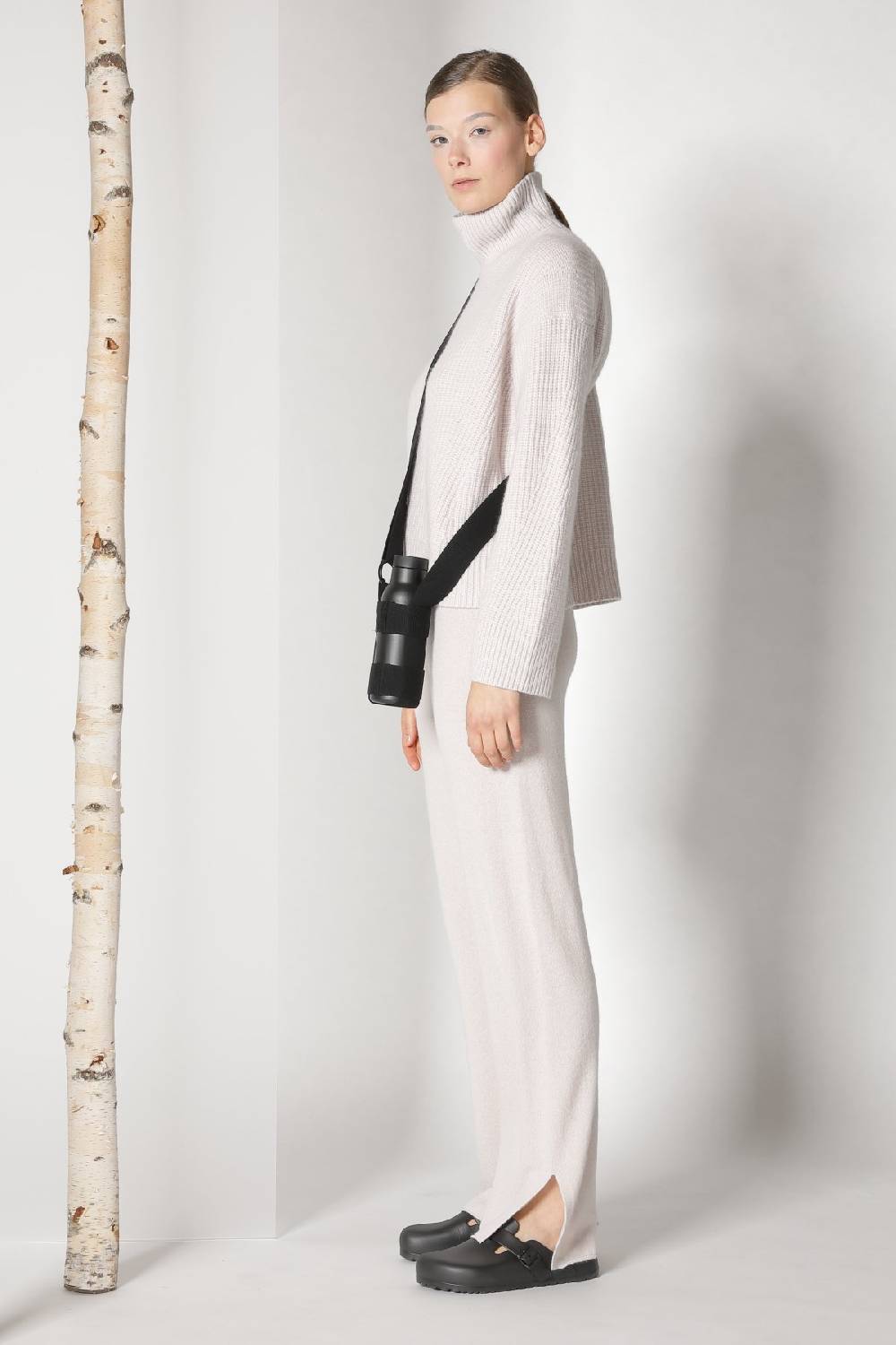 Sminfinity pure icon rib turtle + pure slitted pants Online Shopping