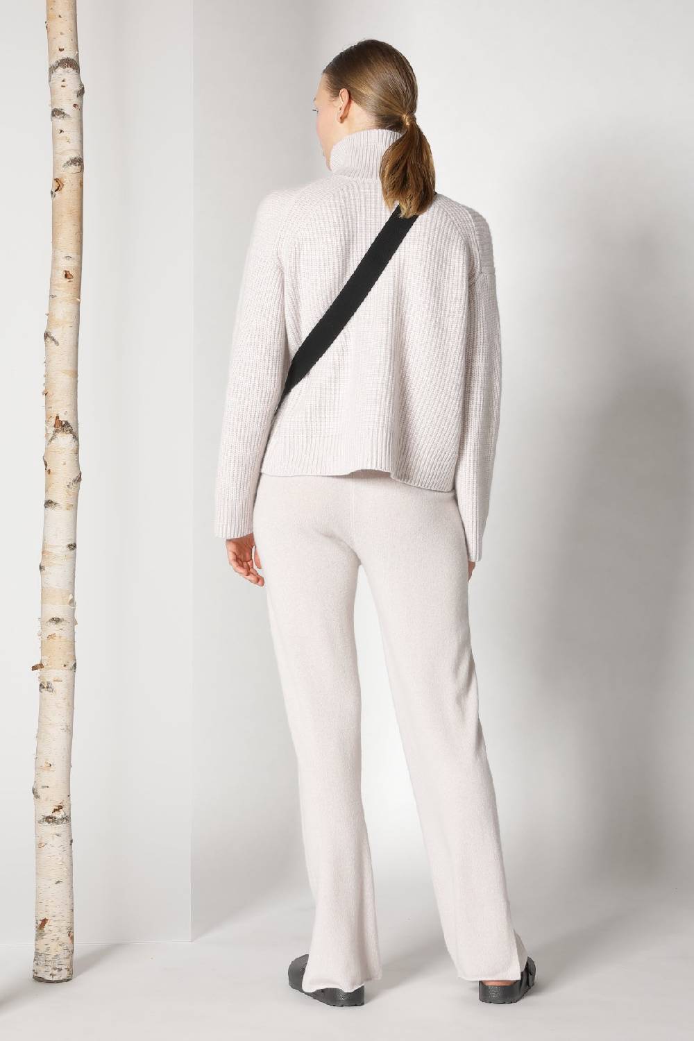 Sminfinity pure icon rib turtle + pure slitted pants Online Shopping