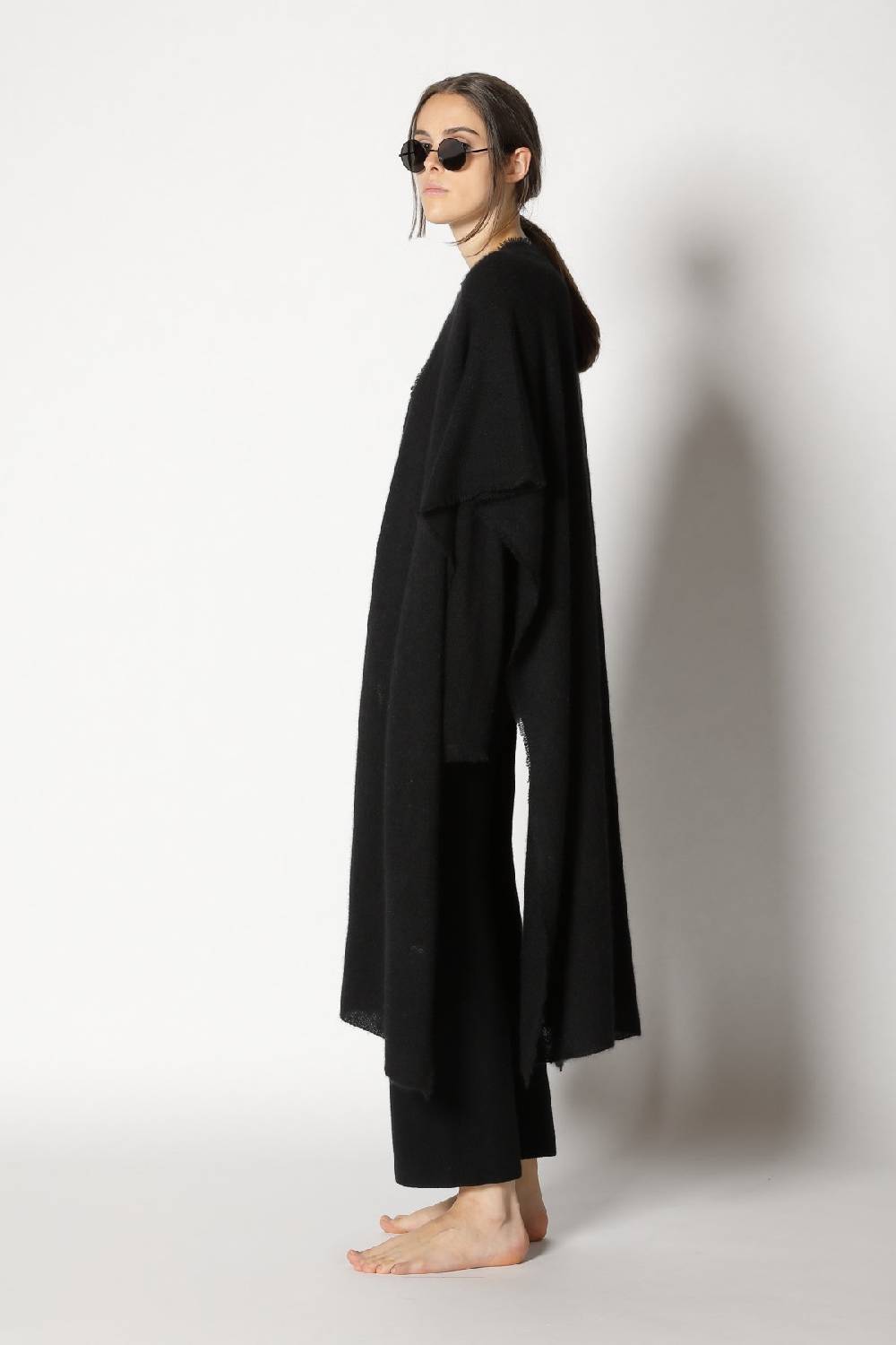 Sminfinity fluffy fringe boatneck + fluffy fringe cape + garter cropped pants Tiefpreis