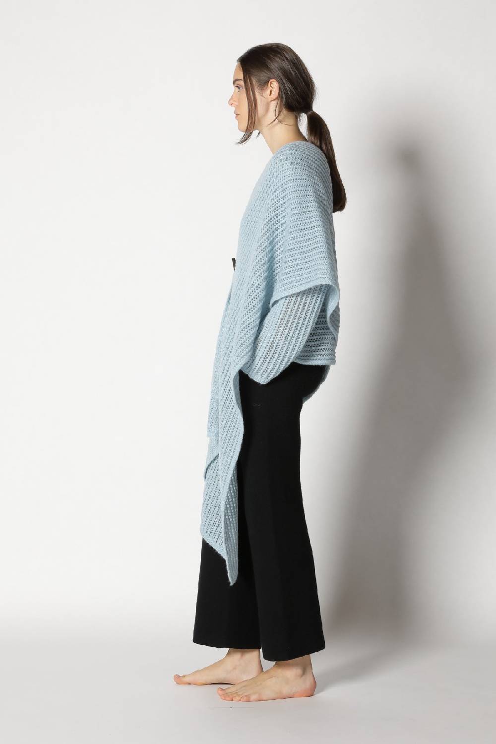 Sminfinity fluffy airy boatneck + fluffy airy plaid + garter cropped pants Kostenlose Rückgabe