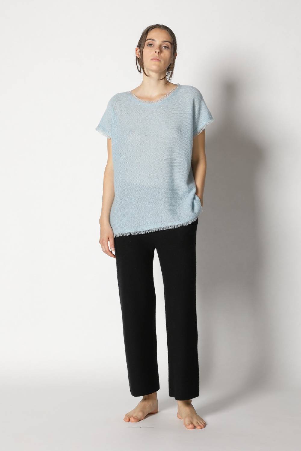 Sminfinity fluffy fringe top + garter cropped pants Letzte 3 Tage