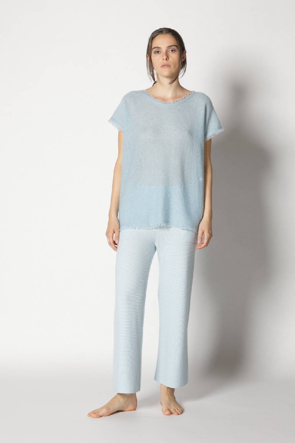 Sminfinity fluffy fringe top + garter cropped pants JETZT KAUFEN