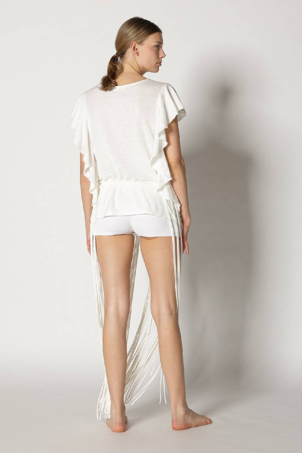 Sminfinity cool ruffle top + hang loose knot belt Versandkostenfrei