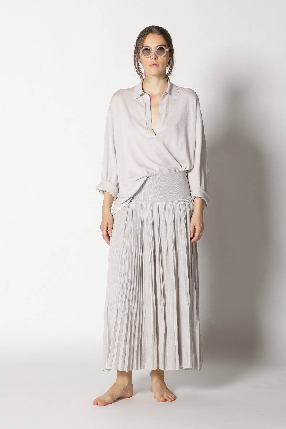Sminfinity pima shirt + pima pleat skirt Black Friday