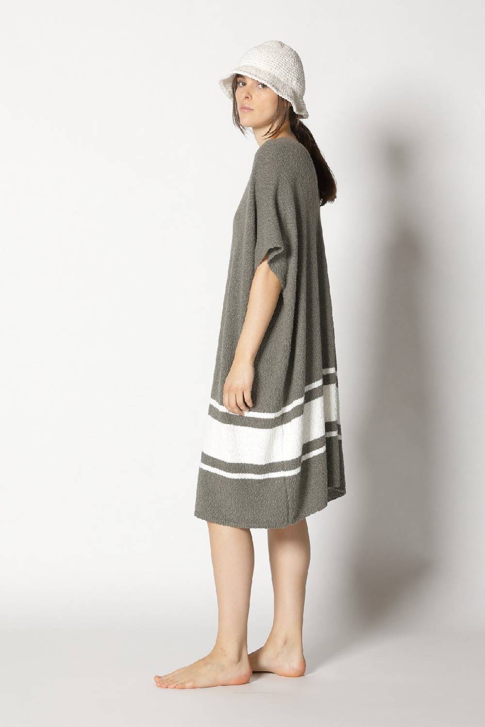 Sminfinity nubbly striped cape dress Cyber Monday