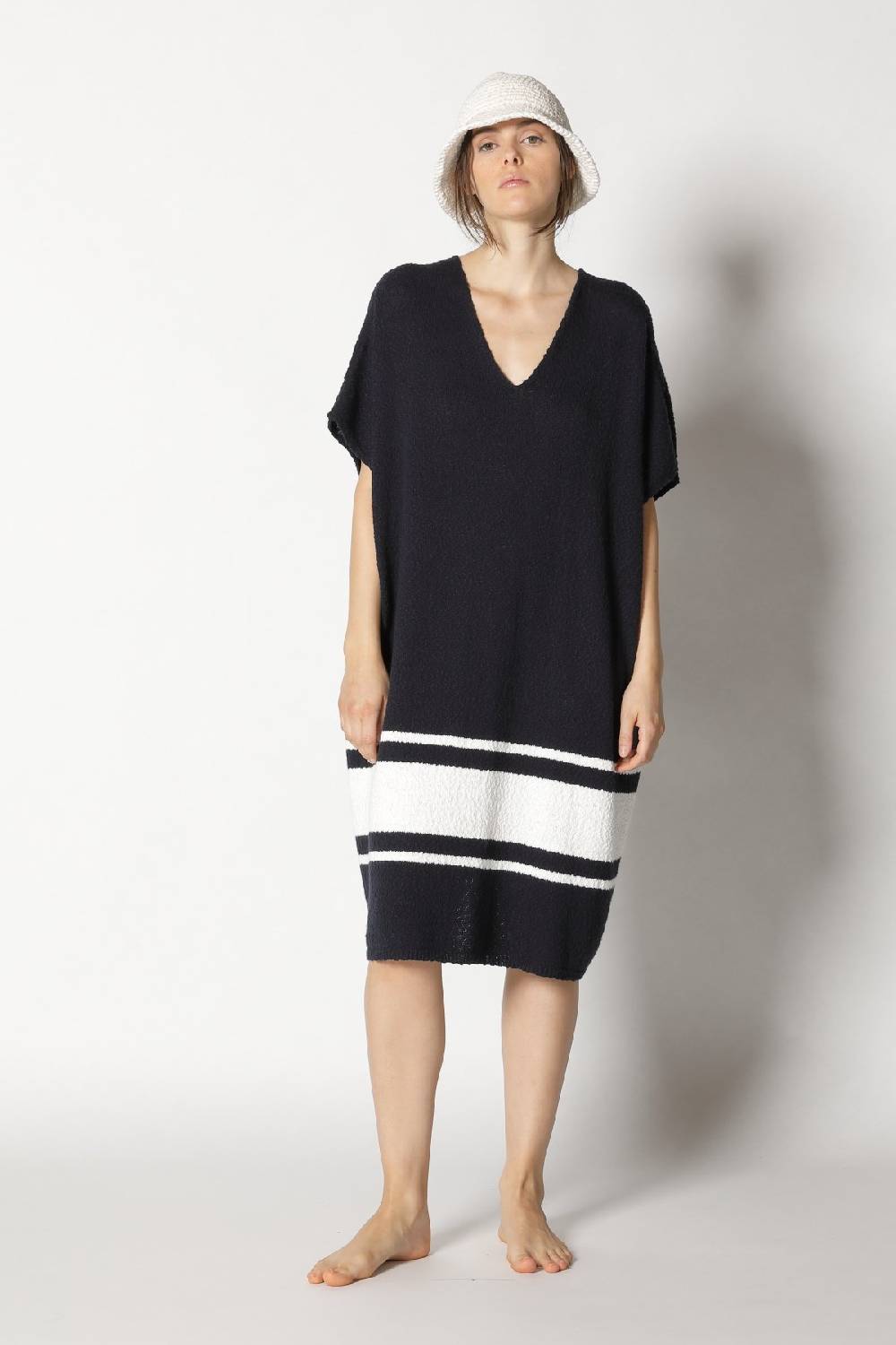 Sminfinity nubbly striped cape dress Jubiläumsangebot