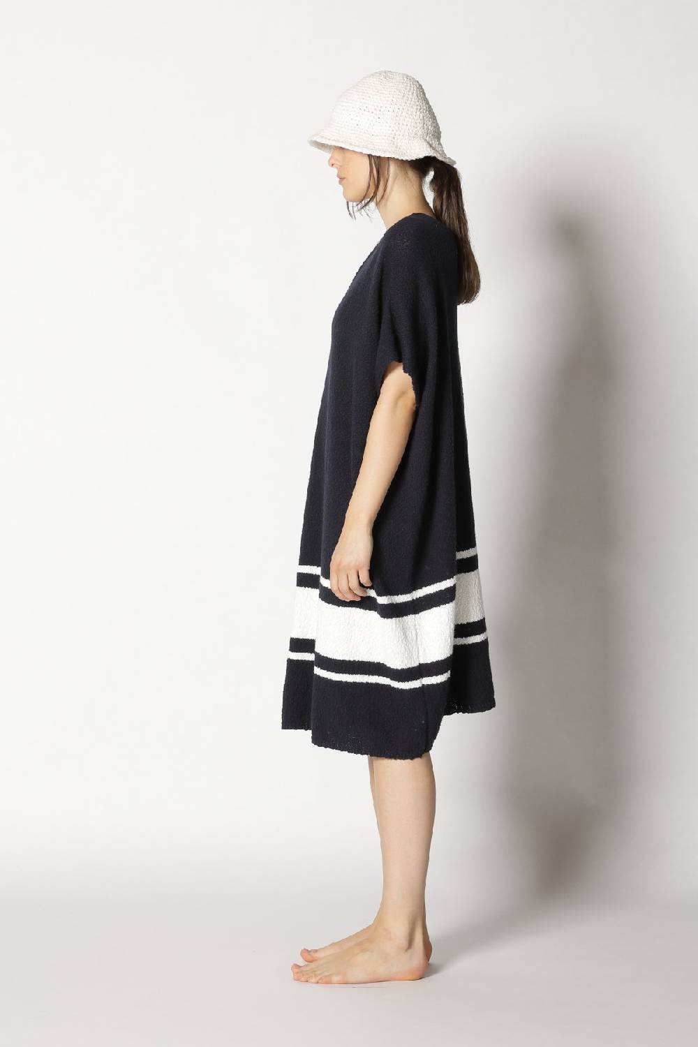 Sminfinity nubbly striped cape dress Jubiläumsangebot