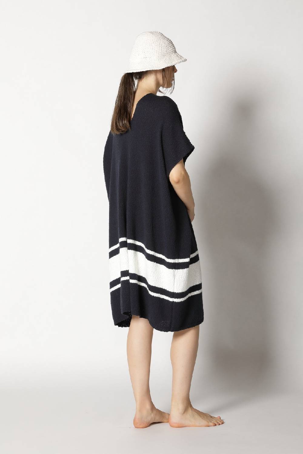 Sminfinity nubbly striped cape dress Jubiläumsangebot