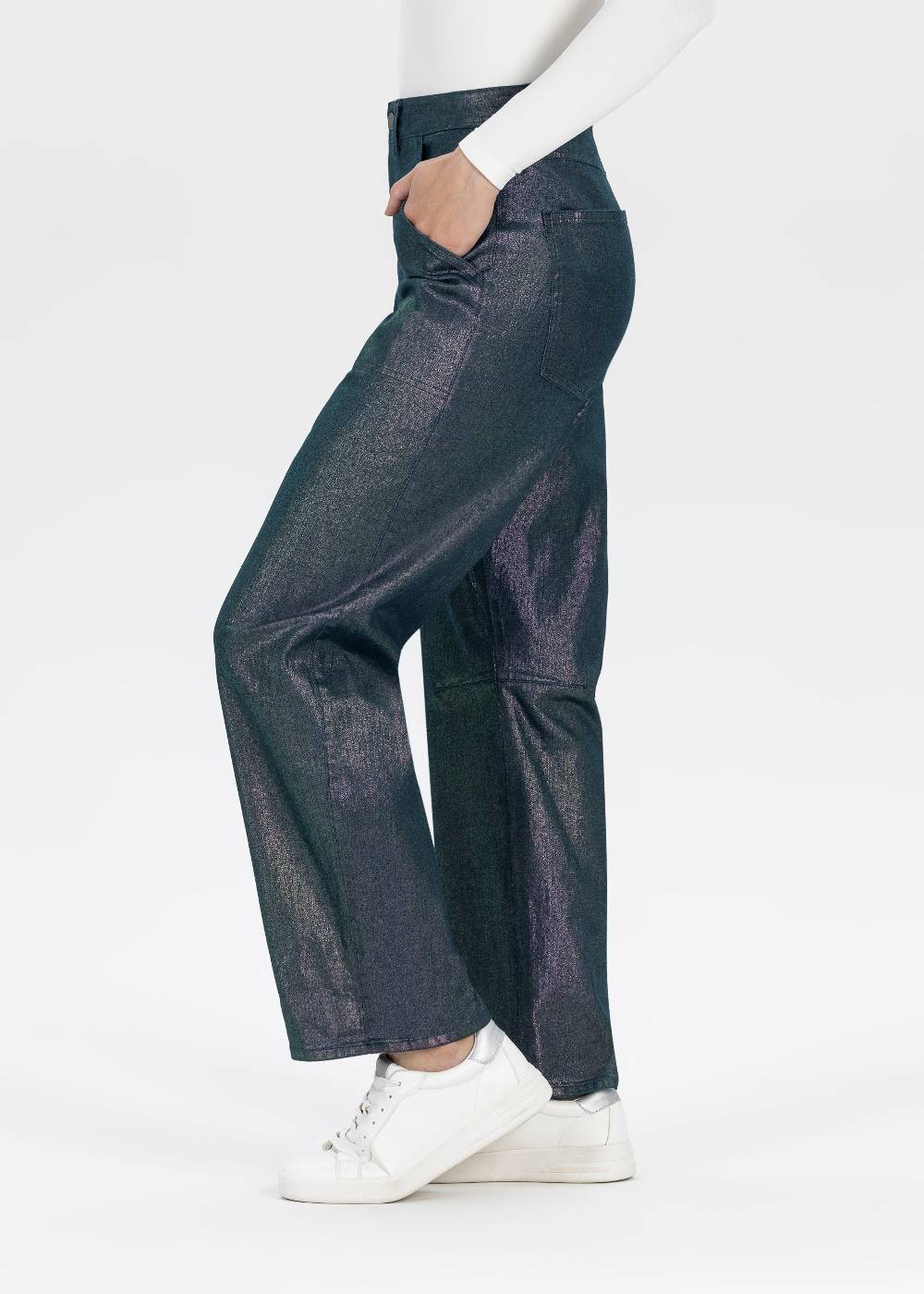 Stehmann 7/8-Hose Fibi in Metallic Look Kauf eins, bekomm eins gratis