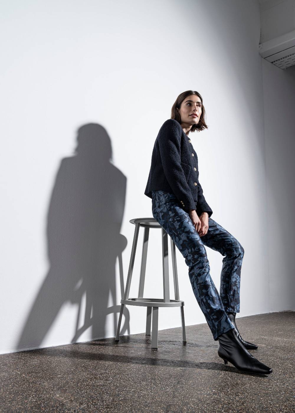 Stehmann 5-Pocket Mellina in Denim-Print Qualität Letzte 2 Tage