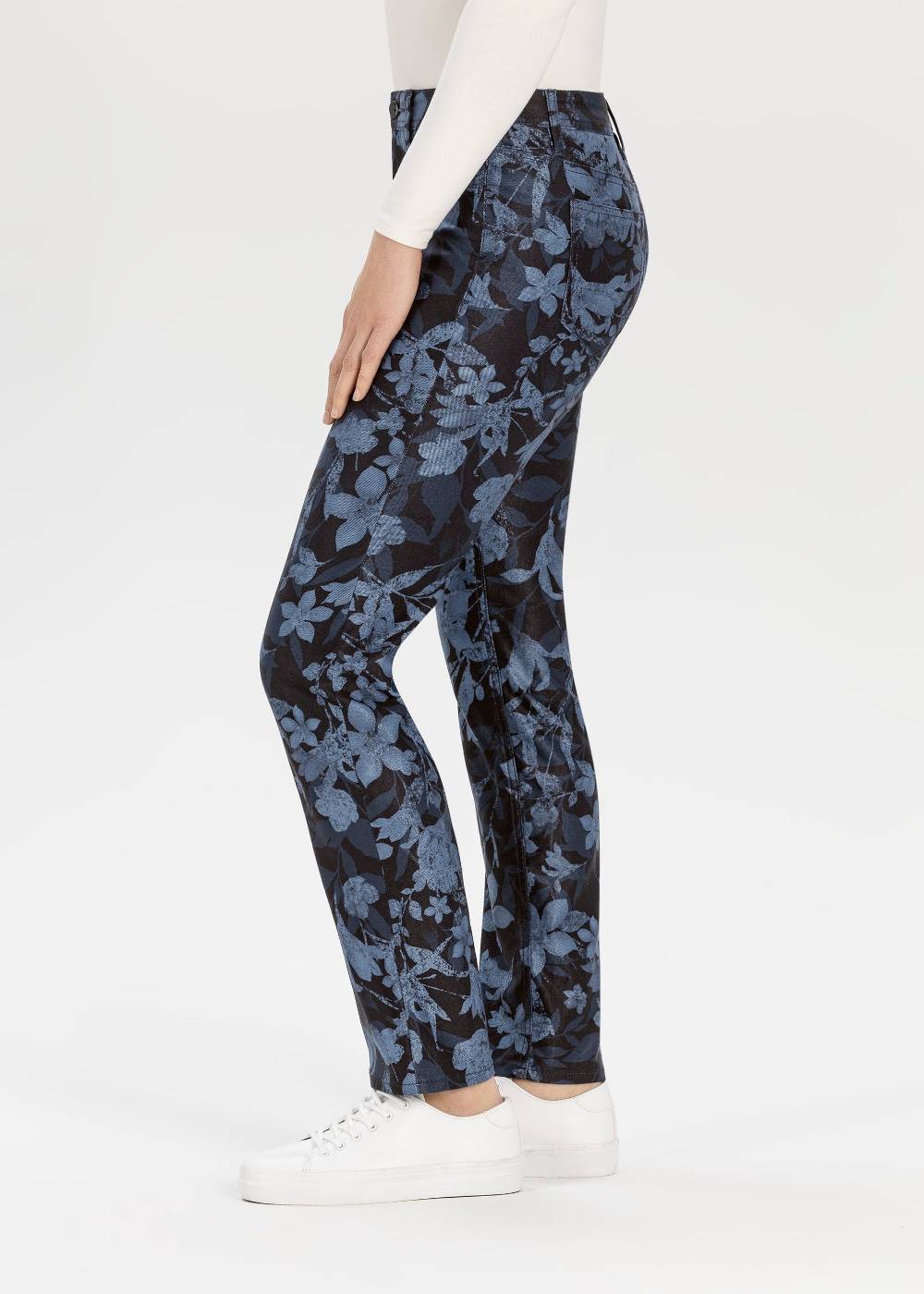 Stehmann 5-Pocket Mellina in Denim-Print Qualität Letzte 2 Tage