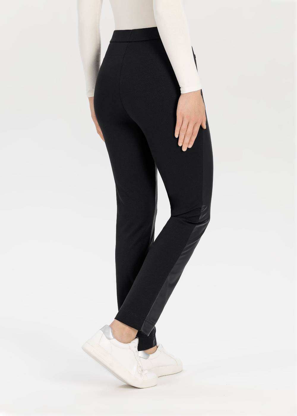 Stehmann Stretchhose Imilia mit Lederimitat Fabrikladen