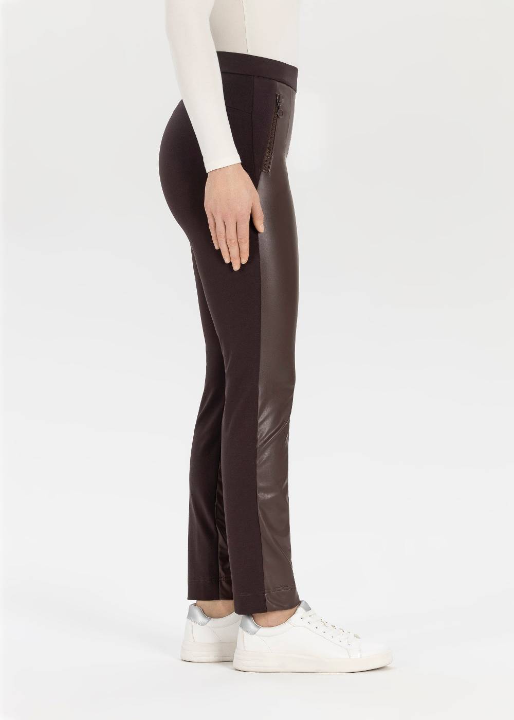 Stehmann Stretchhose Imilia mit Lederimitat Begrenzt auf 3 Tage