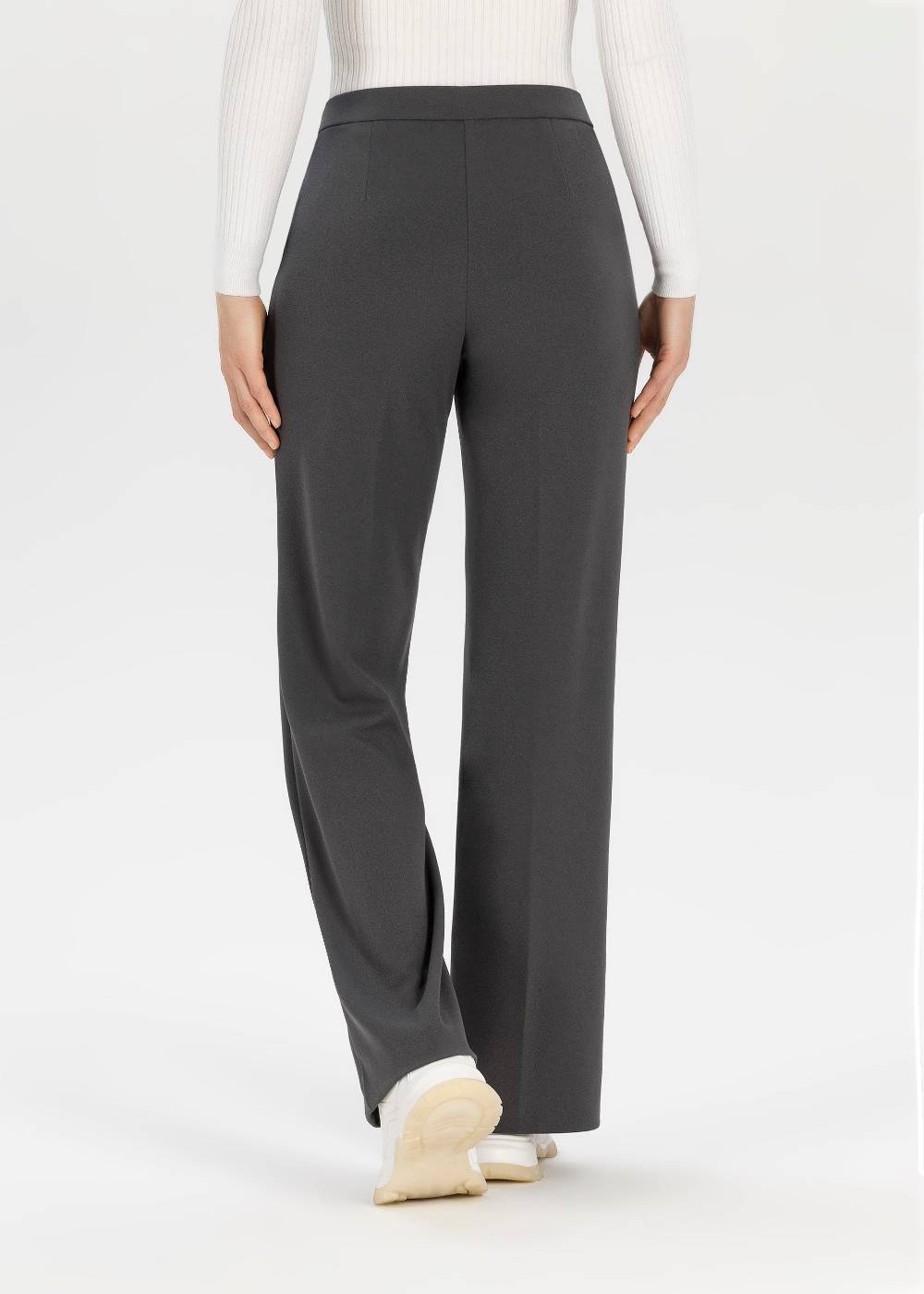 Stehmann Hose Hillda in Scuba Crepe mit weitem Bein zollfrei