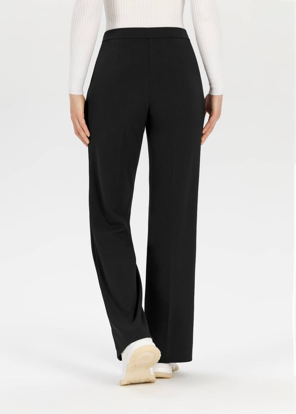 Stehmann Hose Hillda in Scuba Crepe mit weitem Bein 50% Rabatt für begrenzte Zeit