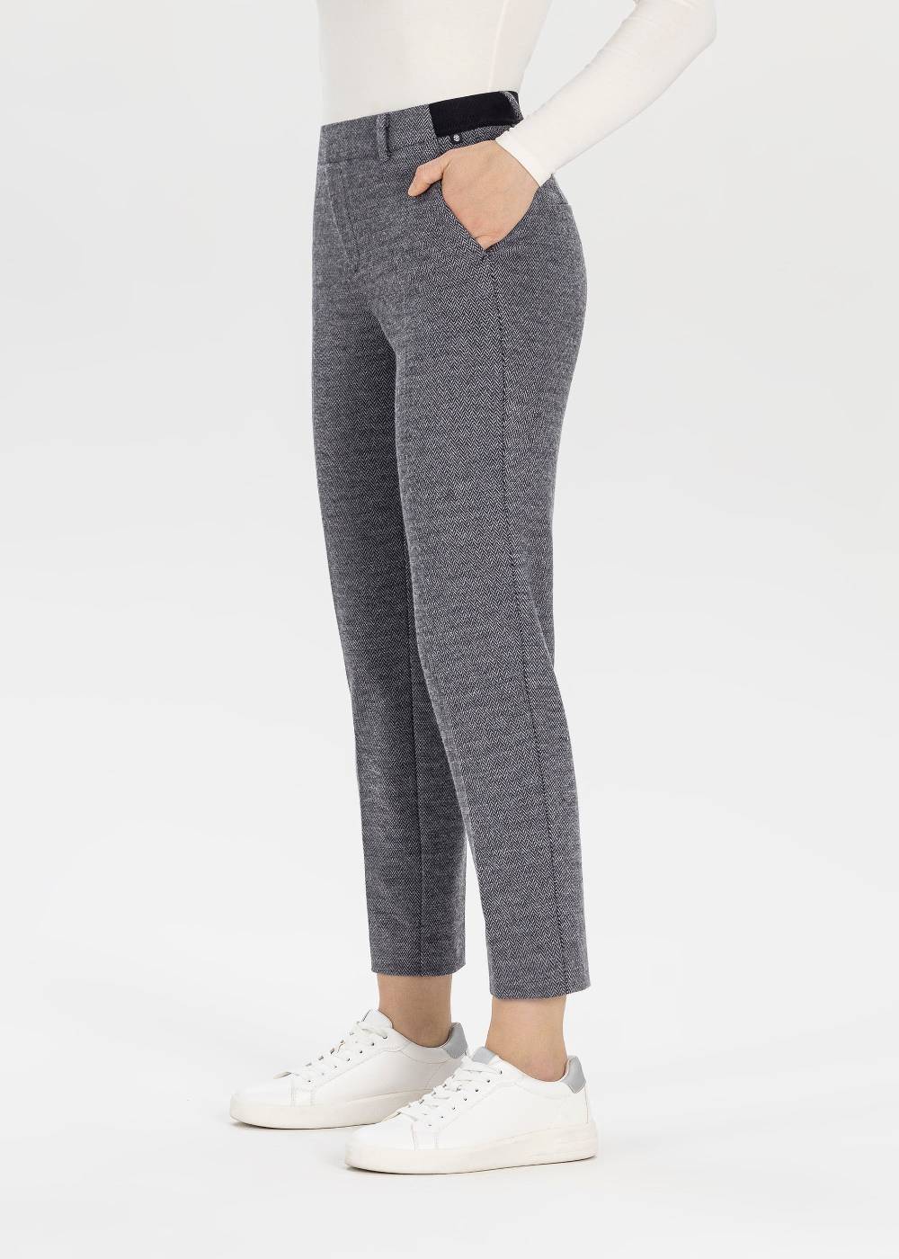 Stehmann 7/8-Hose Fluor in Herringbone Jersey Rabatte dieses Monats