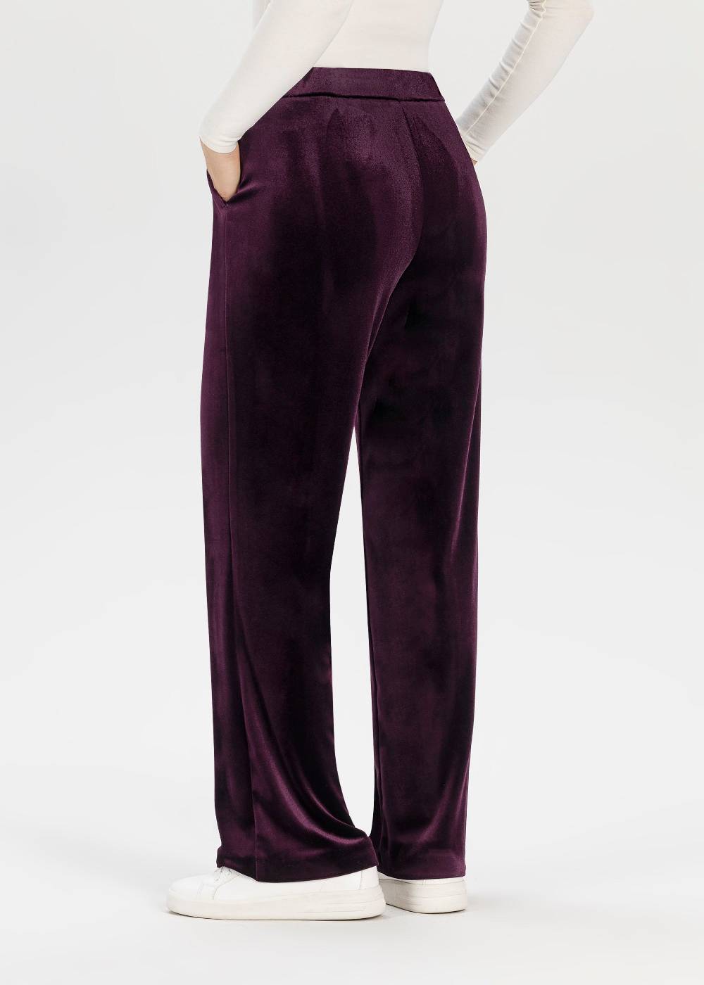 Stehmann Relaxed Hose Flanna in Shiny Velvet Outlet