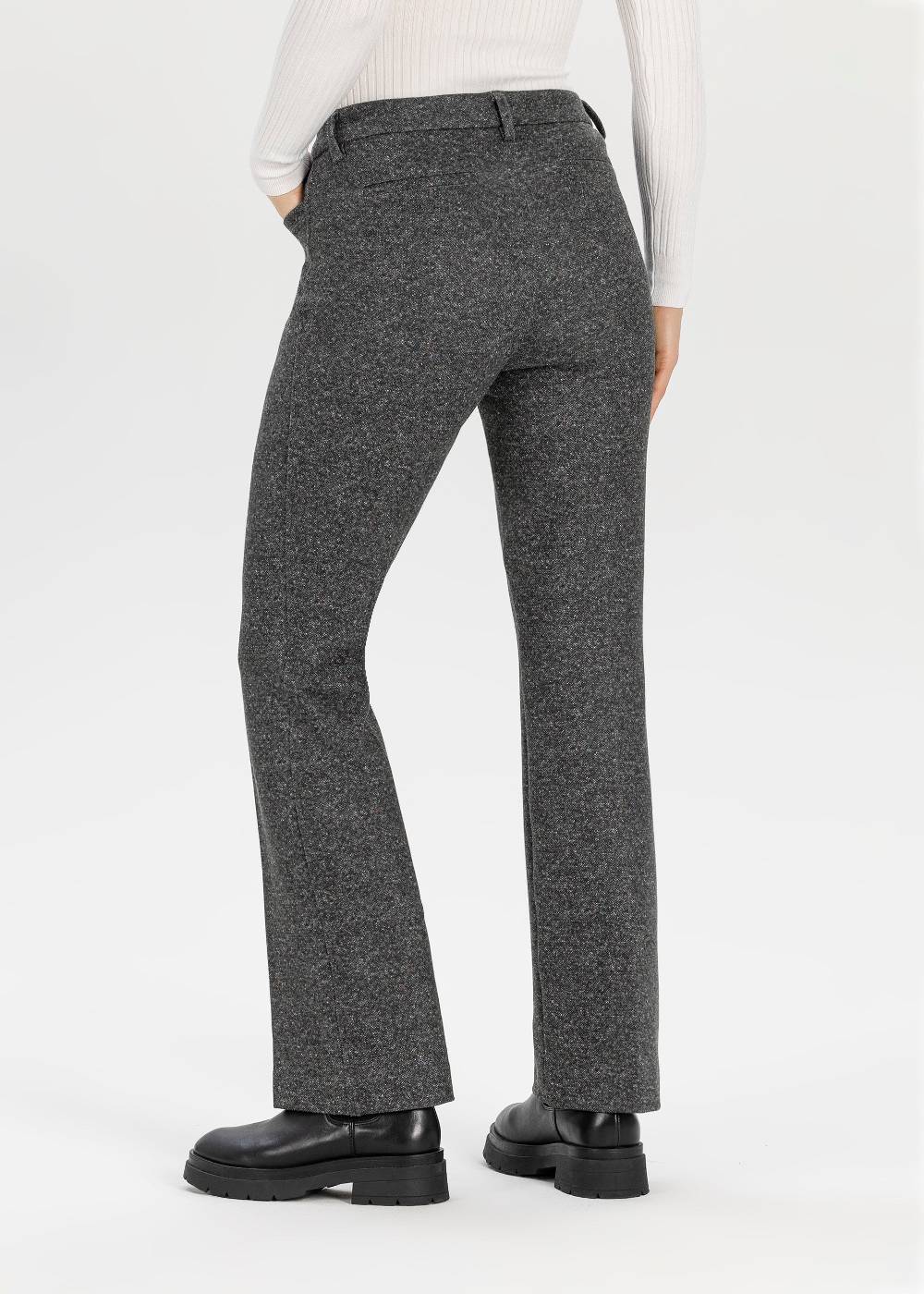 Stehmann Tweed Jerseyhose Editta mit geradem Bein Günstiger Verkauf