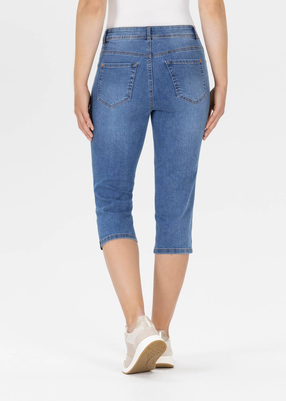 Stehmann Caprihose Mellina in Powerstretch-Denim Fabrik Onlineshop