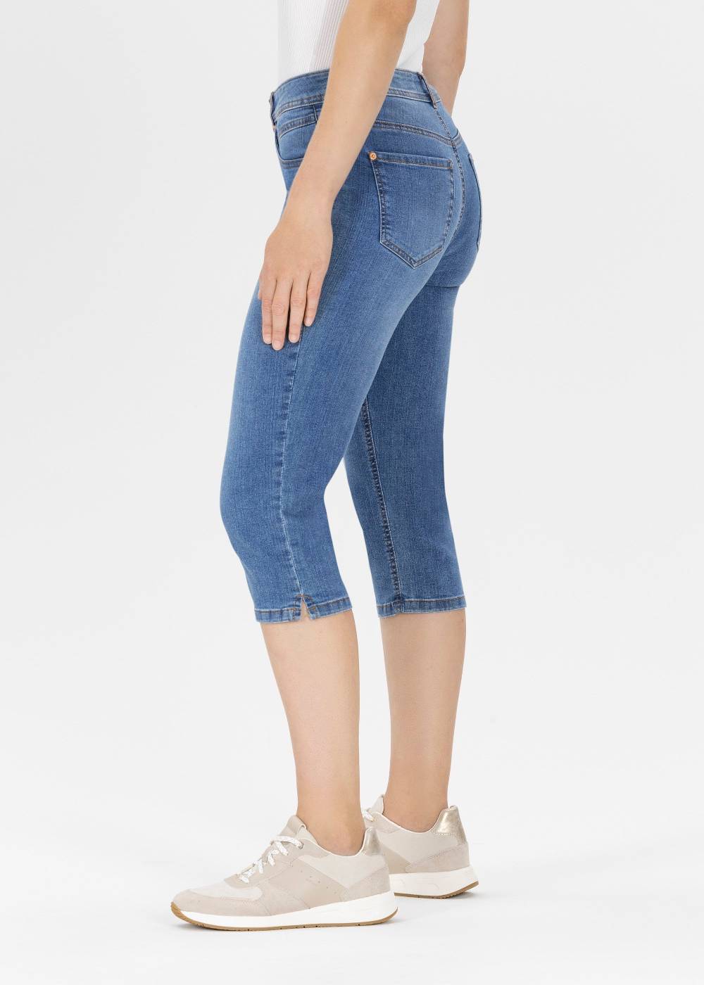 Stehmann Caprihose Mellina in Powerstretch-Denim Fabrik Onlineshop