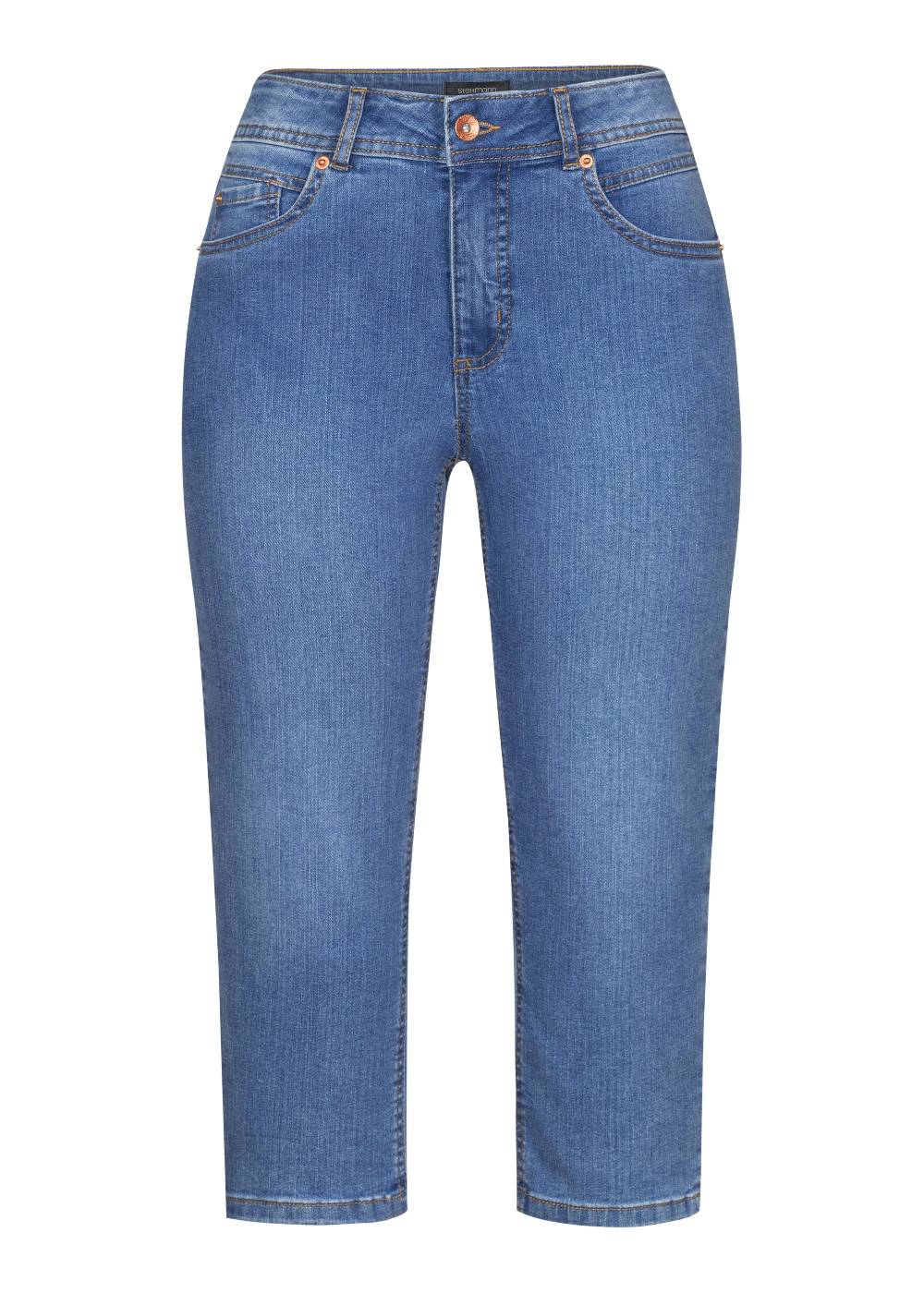 Stehmann Caprihose Mellina in Powerstretch-Denim Fabrik Onlineshop