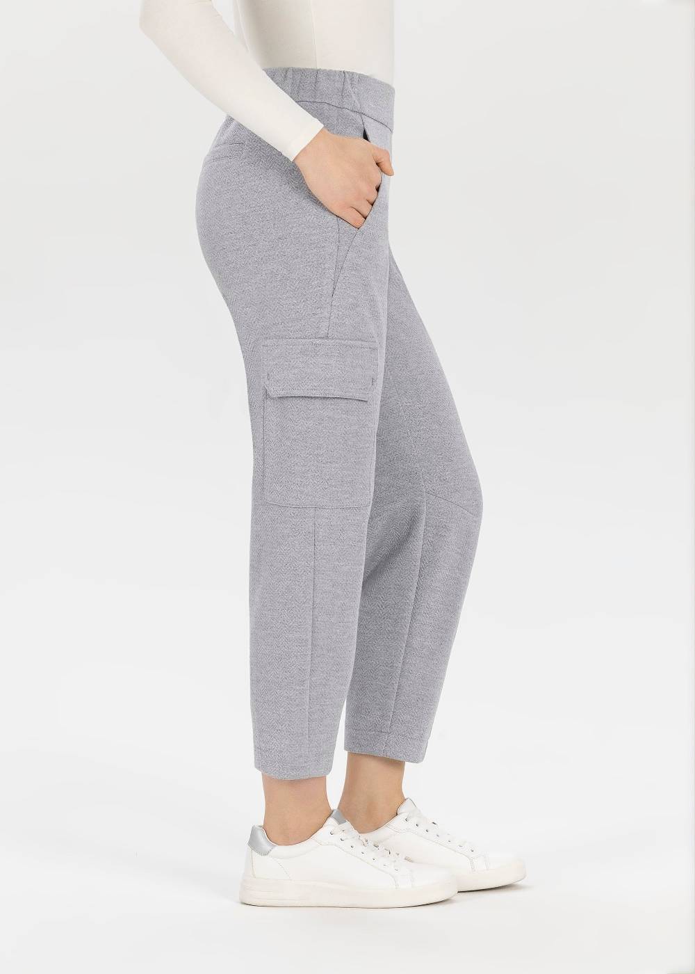 Stehmann Cargohose Rosalyn in Jacquard Jersey Rabatt