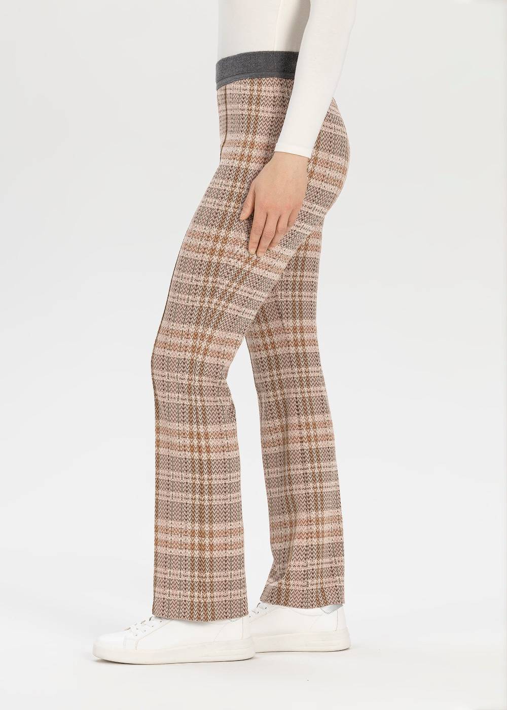 Stehmann Hose Pernille in Check Jersey Qualität Günstig kaufen
