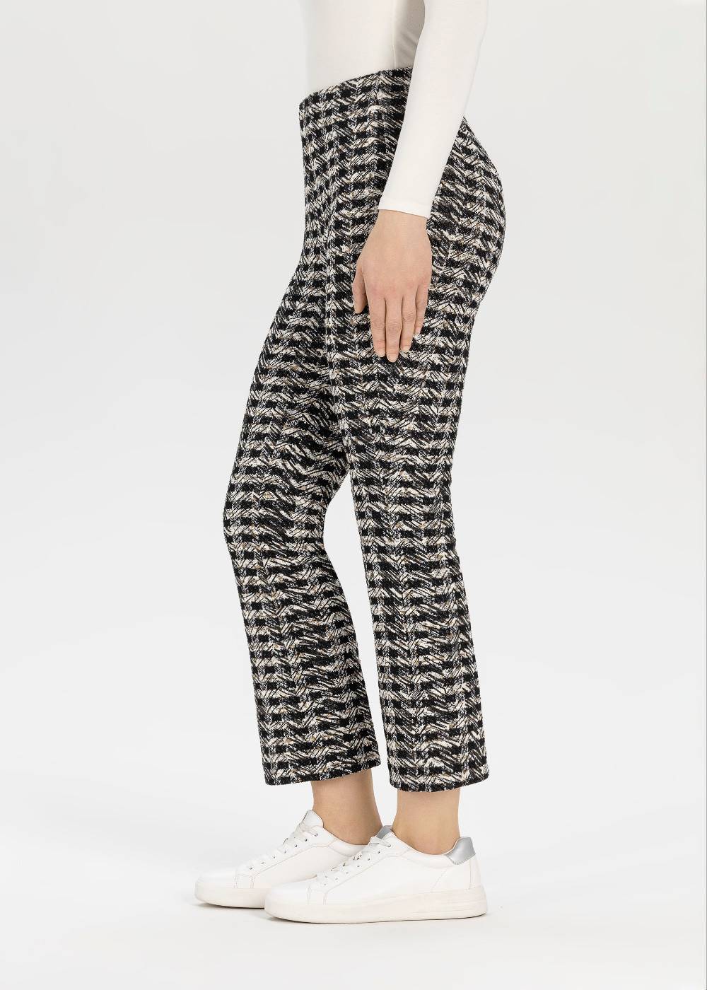 Stehmann 6/8-Hose Giselle in Bouclé Jersey Flash Sale