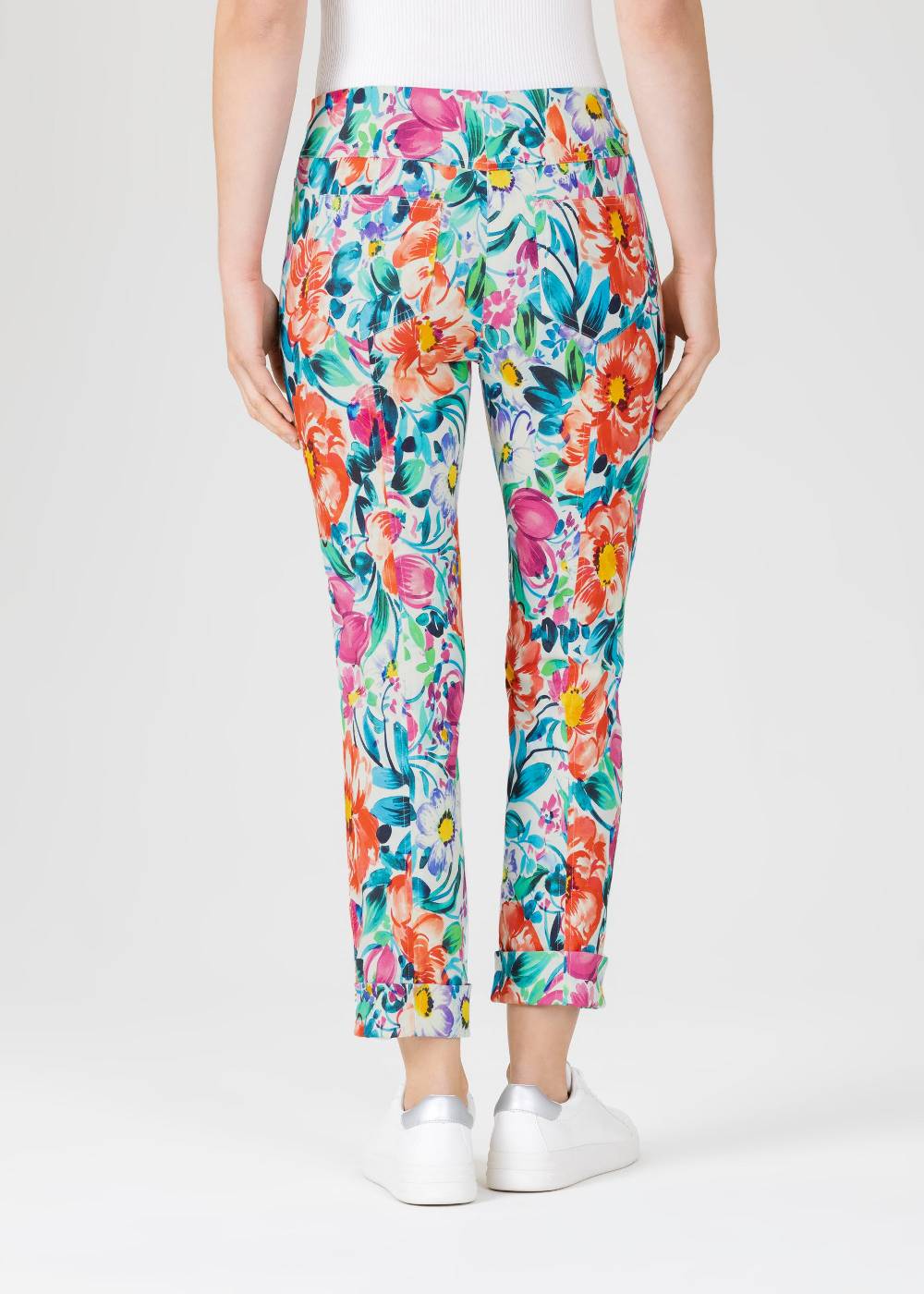 Stehmann 6/8-Hose Igor mit Flower Print 2025