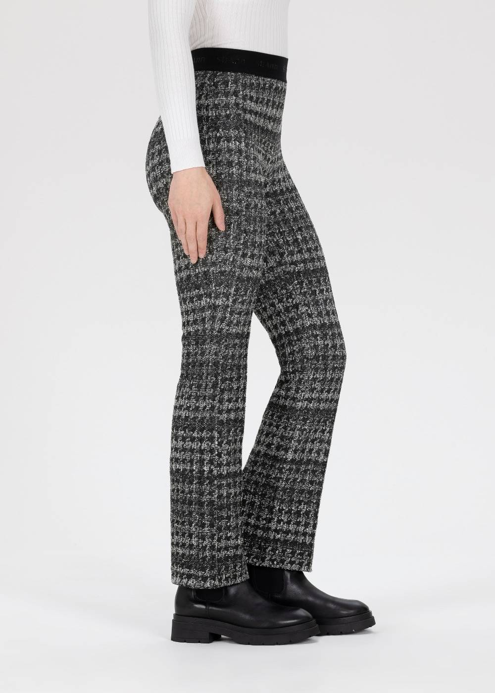 Stehmann 6/8-Hose Pernille in Bouclé Optik Exklusivangebot