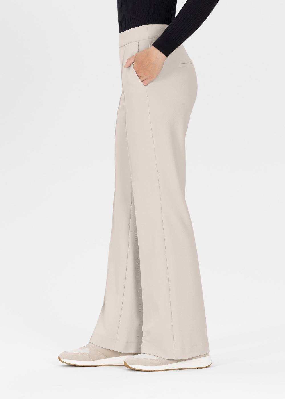 Stehmann Weite Hose Hellena in weichem Rib Jersey Vatertagsangebot