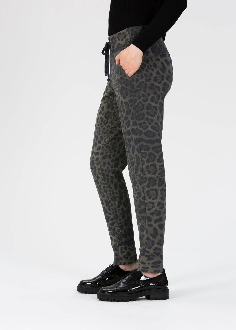 Stehmann Leo Jogpants Roxana in Rib Jersey Tägliche Deals