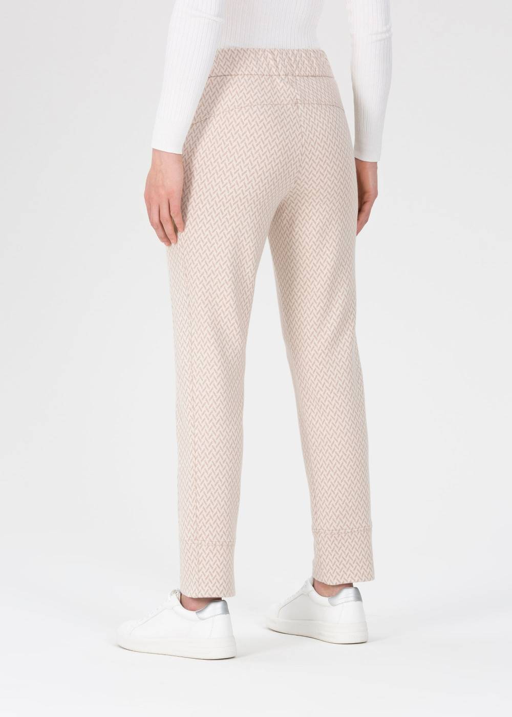 Stehmann Jogpants Roxana in Jersey mit Hahnentritt Sonderangebote