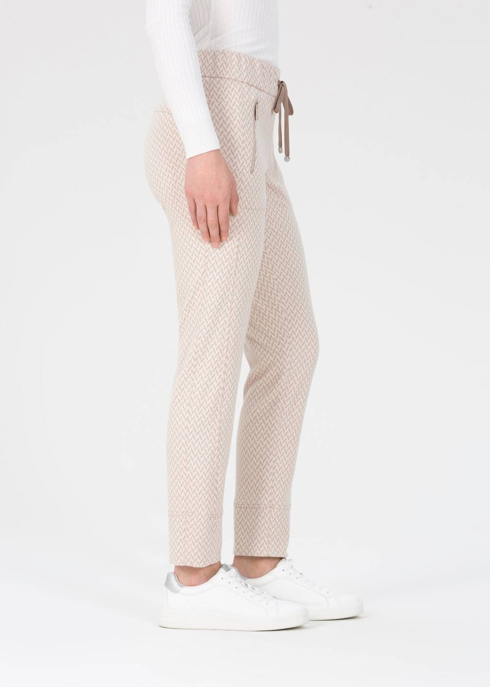 Stehmann Jogpants Roxana in Jersey mit Hahnentritt Sonderangebote