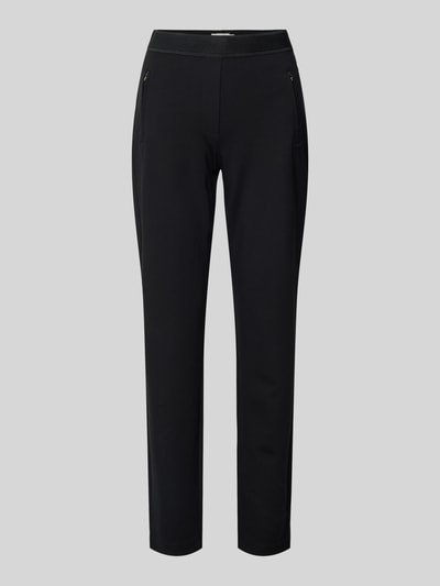 Peek & Cloppenburg Christian Berg WomanSlim Fit Stoffhose mit Reißverschlusstaschen in black Zeitlich begrenztes Angebot