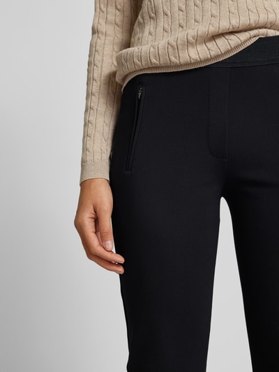 Peek & Cloppenburg Christian Berg WomanSlim Fit Stoffhose mit Reißverschlusstaschen in black Zeitlich begrenztes Angebot