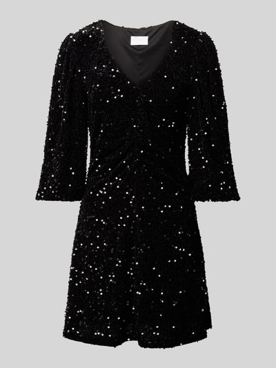 Peek & Cloppenburg Jake*s CollectionMinikleid mit V-Ausschnitt und Pailletten in black Große Rabatte