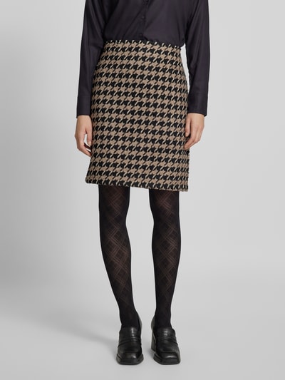 Peek & Cloppenburg Christian Berg WomanKnielanger Rock mit Strukturmuster in taupe Saisonale Angebote