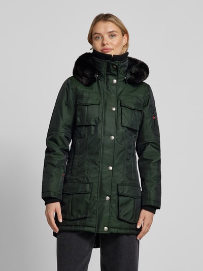 Peek & Cloppenburg WellensteynFunktionsjacke mit Stehkragen Modell 'SCHNEEZAUBER' in dunkelgruen Tiefpreis