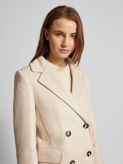 Peek & Cloppenburg MangoMantel mit Reverskragen Modell 'DALI' in beige Bis zu 50% Rabatt
