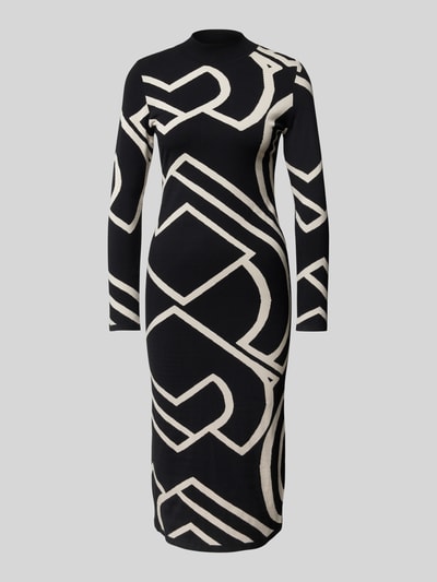 Peek & Cloppenburg commaStrickkleid mit Turtleneck in black Vierteljährliche Förderung
